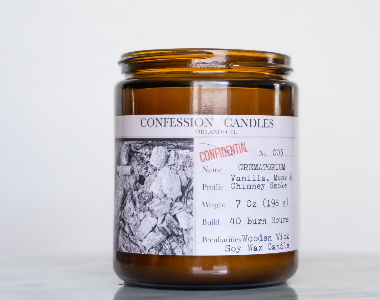 Crematorium Candle Jar