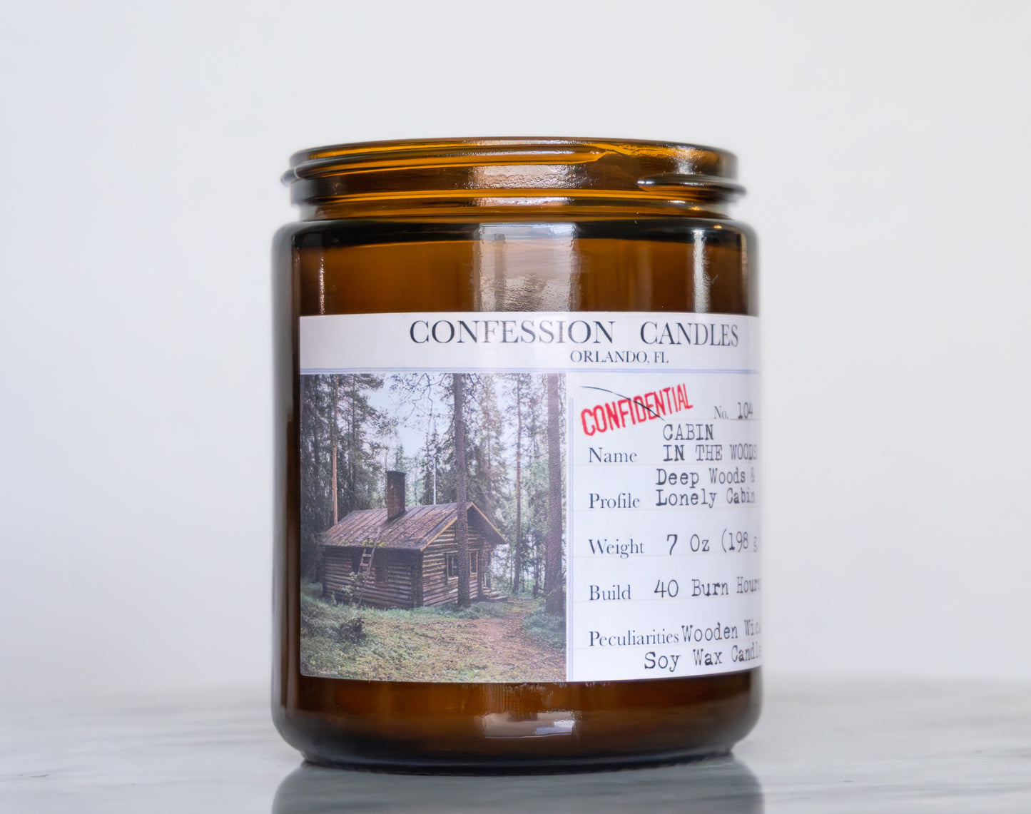 Cabin in the Woods Candle Jar